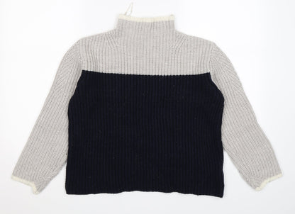 Marks & Spencer Womens Grey  Knit Pullover Jumper Size S