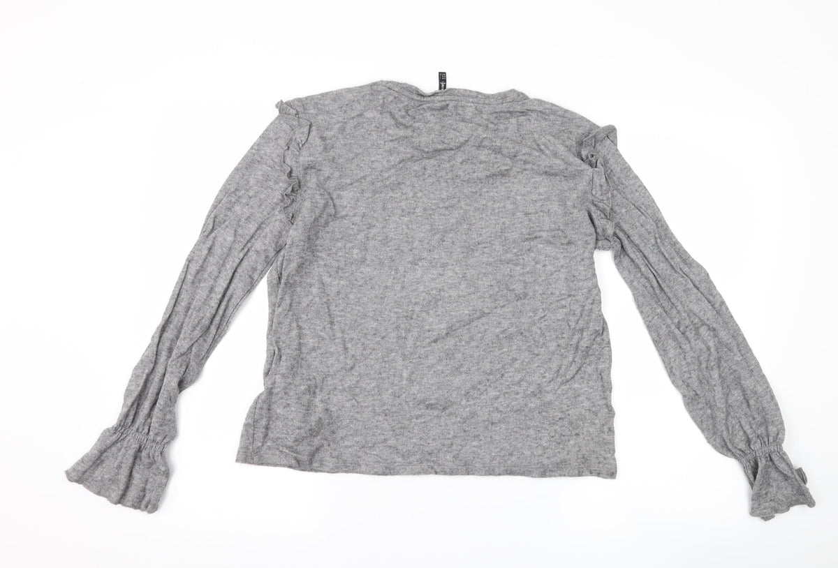 Stradivarius Womens Grey   Pullover Jumper Size L