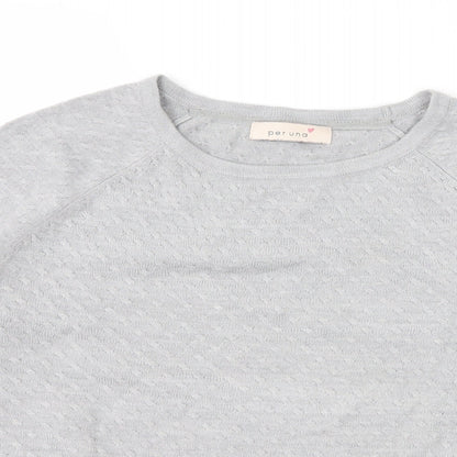 Per Una Womens Grey   Pullover Jumper Size 10