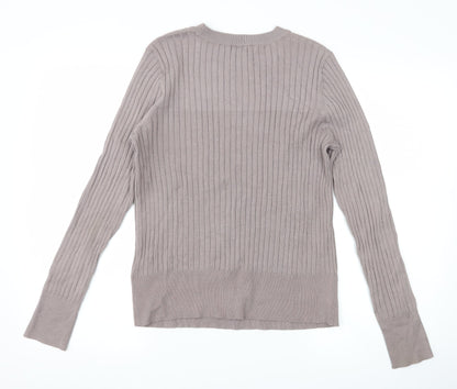 H&M Womens Grey   Pullover Jumper Size M