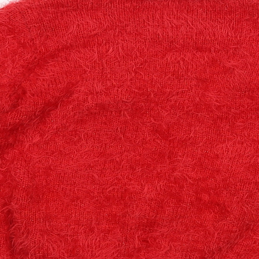 Evie Girls Red   Pullover Jumper Size 2 Years  - christmas