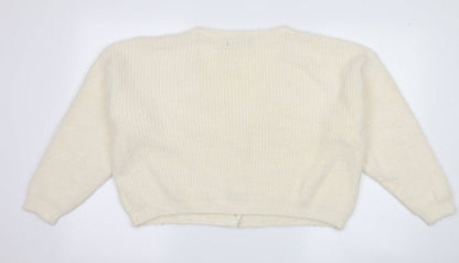 miss pap Womens Ivory   Cardigan Jumper Size L