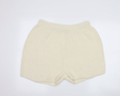 miss pap Womens Ivory   Hot Pants Shorts Size L - loungewear