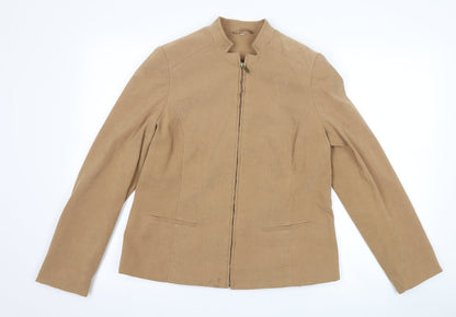 Womens UK Size 10 EWM Brown Jacket