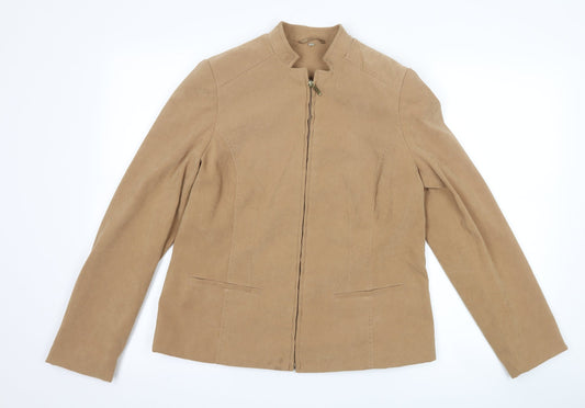 Womens UK Size 10 EWM Brown Jacket