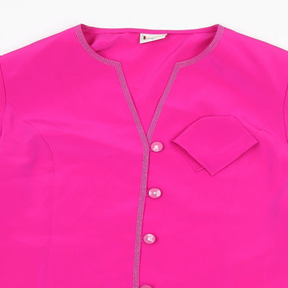 Hermann Lange Womens Pink   Jacket  Size 10