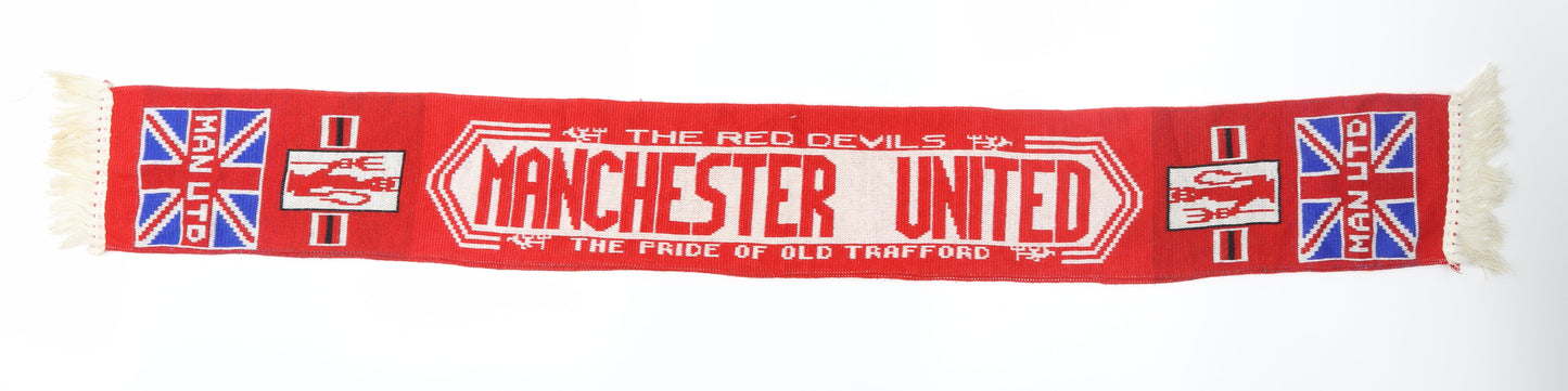 Preworn Football Scarf 52 in 7 in - Manchester United Football club