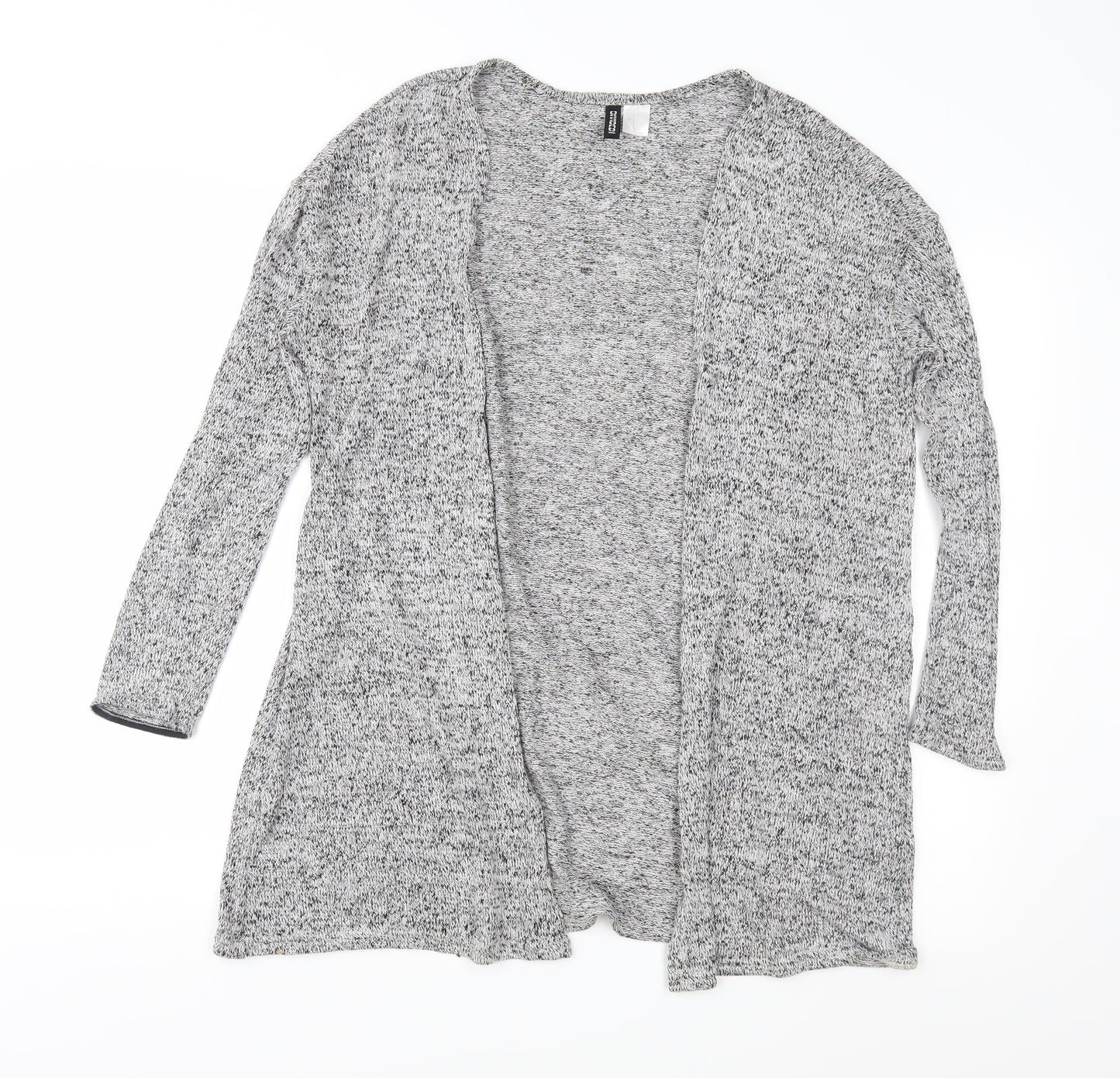 H&M Womens Grey  Knit Cardigan Jumper Size S
