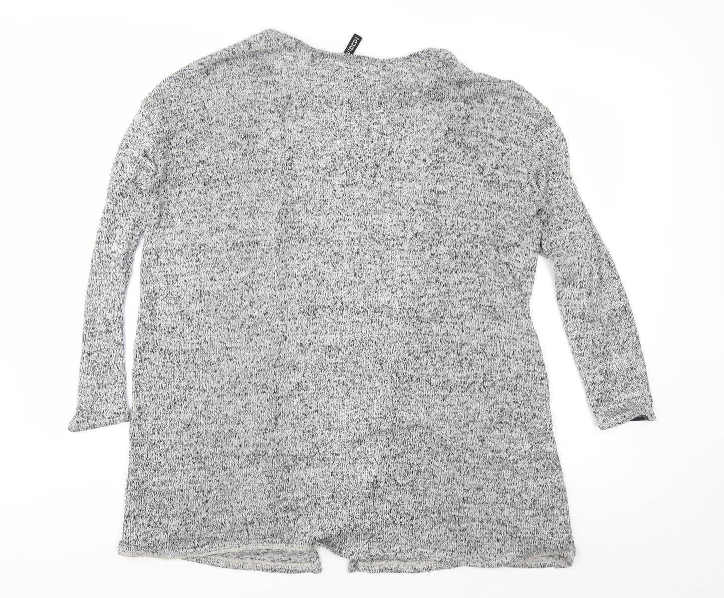 H&M Womens Grey  Knit Cardigan Jumper Size S