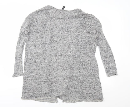H&M Womens Grey  Knit Cardigan Jumper Size S