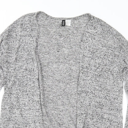 H&M Womens Grey  Knit Cardigan Jumper Size S