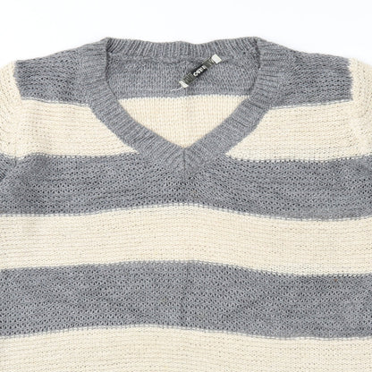 Oasis Womens Grey  Knit Pullover Jumper Size XS