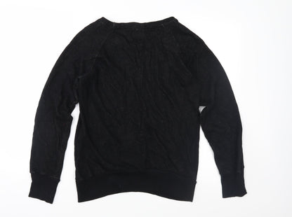 Zara Womens Black  Knit Pullover Jumper Size M