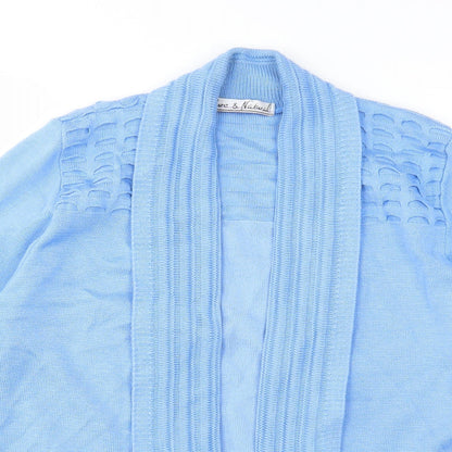 Pure & Natural Womens Blue  Knit Cardigan Jumper Size S