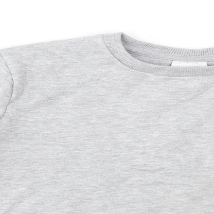 Hype Girls Grey   Pullover Sweatshirt Size 11-12 Years