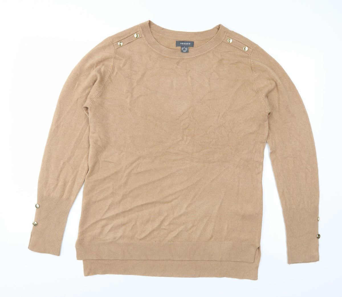 Primark Womens Brown  Knit Pullover Jumper Size M