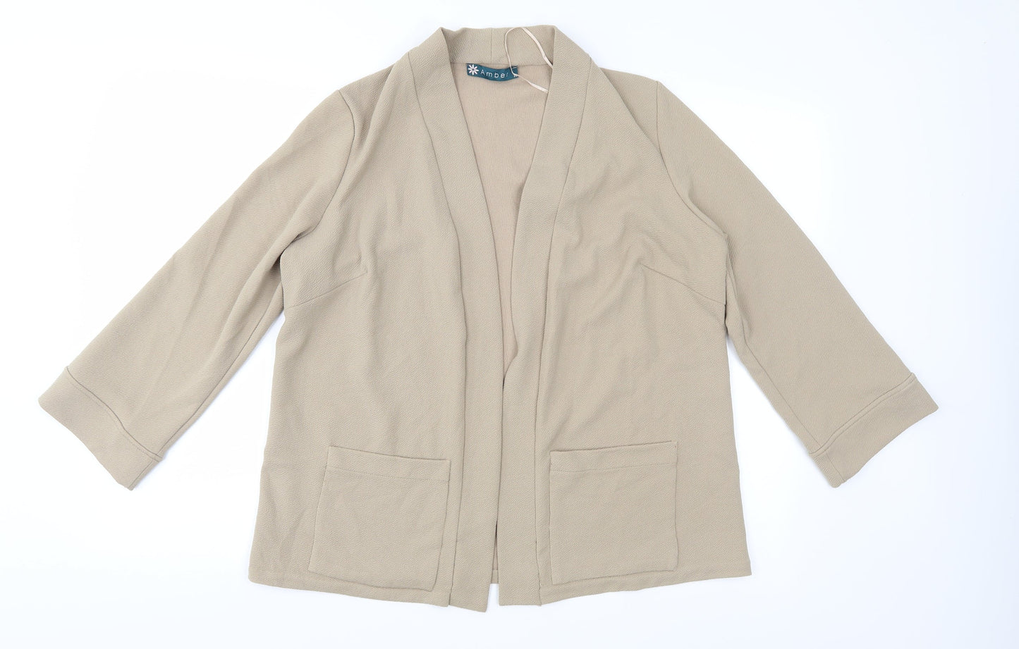 Womens UK Size 16 Amber Brown Jacket