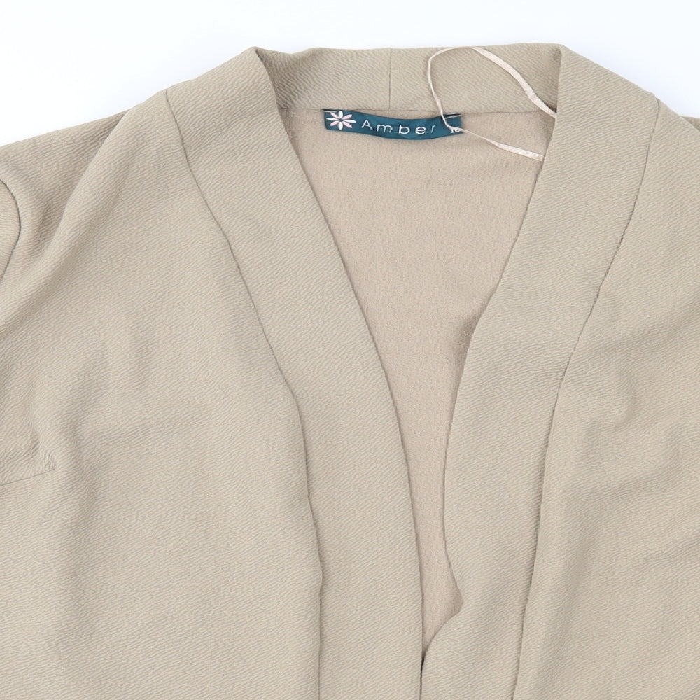 Womens UK Size 16 Amber Brown Jacket
