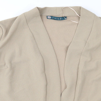 Womens UK Size 16 Amber Brown Jacket