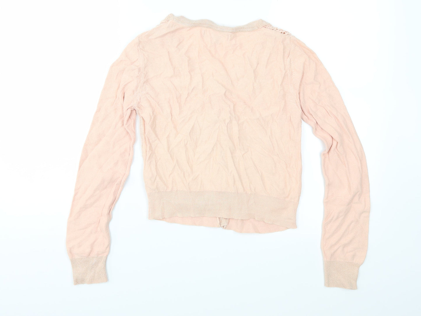Limited Collection Womens Pink  Knit Cardigan Jumper Size 8
