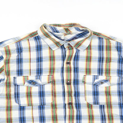 Mens UK Size S Cherokee Multicoloured  Button-Up Long Sleeve Casual Shirt