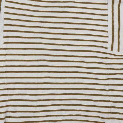 NEXT Womens White Striped  Pullover Jumper Size 14