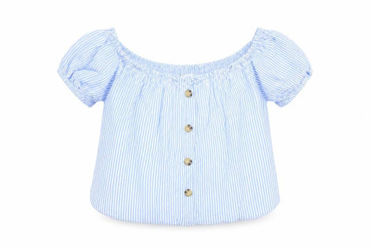 Womens UK Size 6 Divided by H&M Blue Basic Blouse
