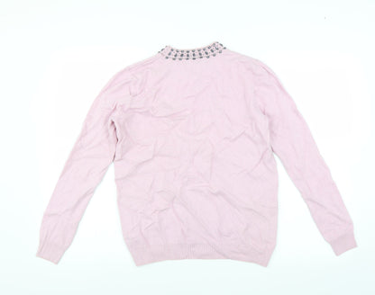 Belle Vere Womens Pink   Pullover Jumper Size XL