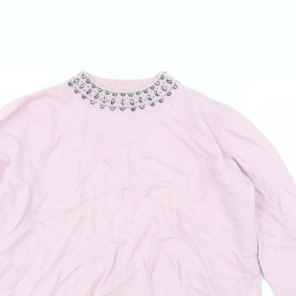 Belle Vere Womens Pink   Pullover Jumper Size XL