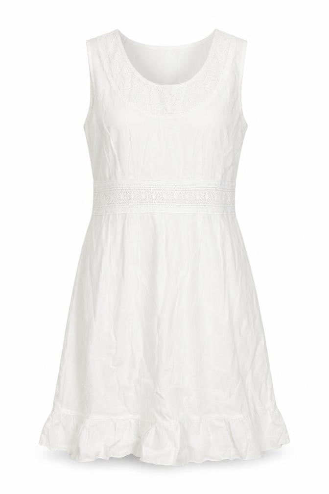 Preworn Womens White   Sheath  Size M