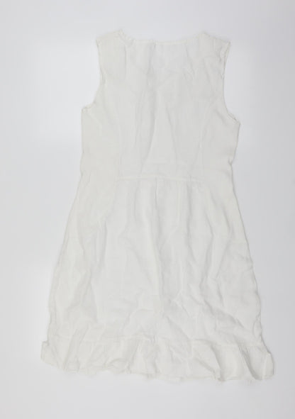 Preworn Womens White   Sheath  Size M