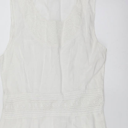 Preworn Womens White   Sheath  Size M