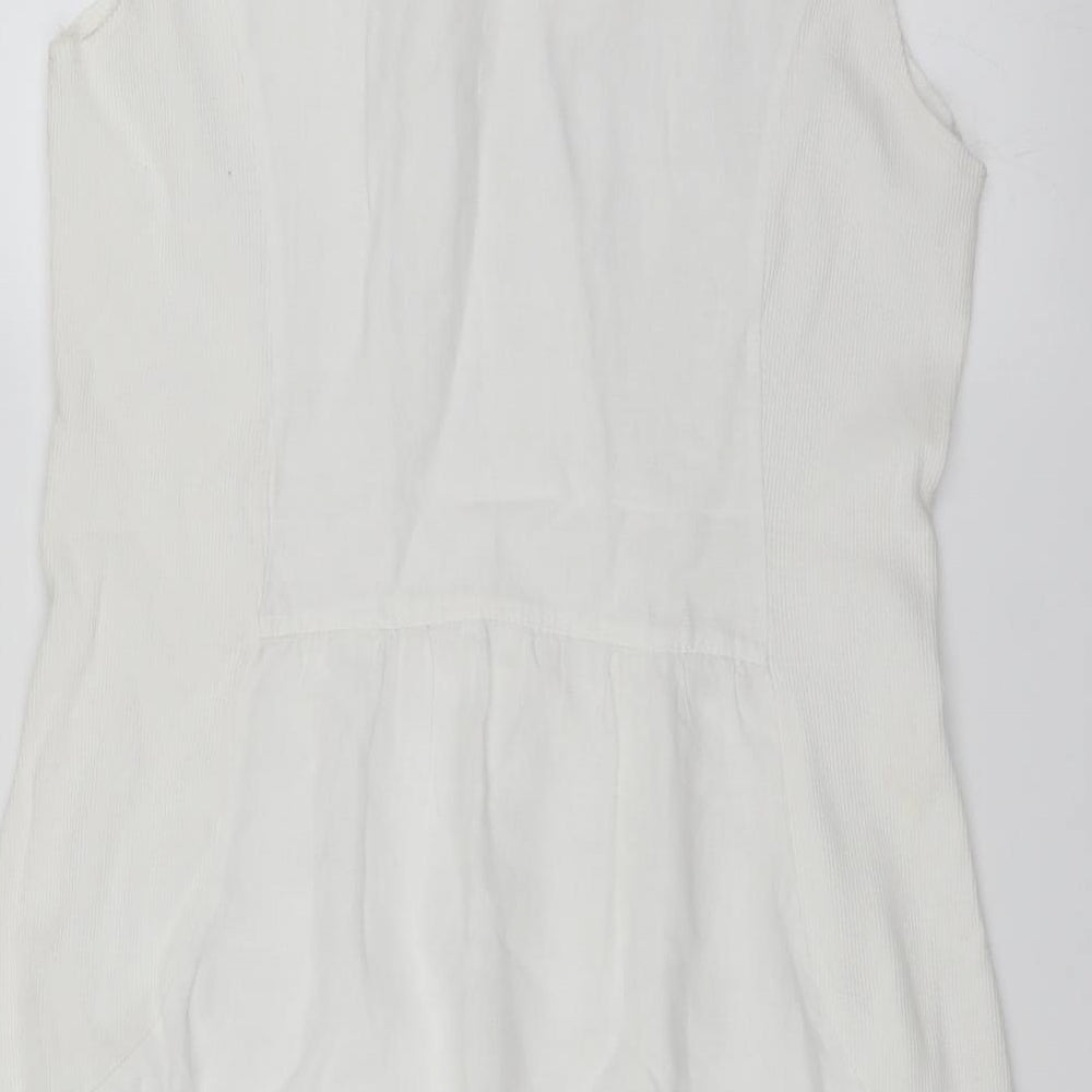 Preworn Womens White   Sheath  Size M