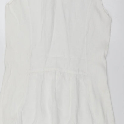 Preworn Womens White   Sheath  Size M