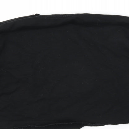Primark Girls Black   Pullover Sweatshirt Size 14-15 Years  - cropped merci