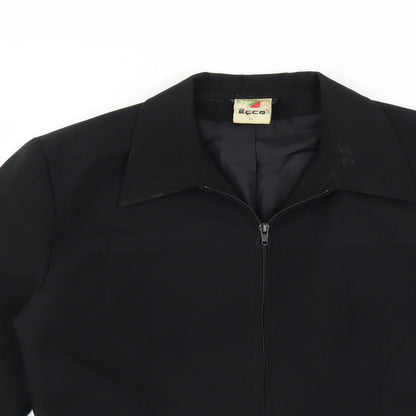 ECCO Womens Black   Jacket Suit Jacket Size 14