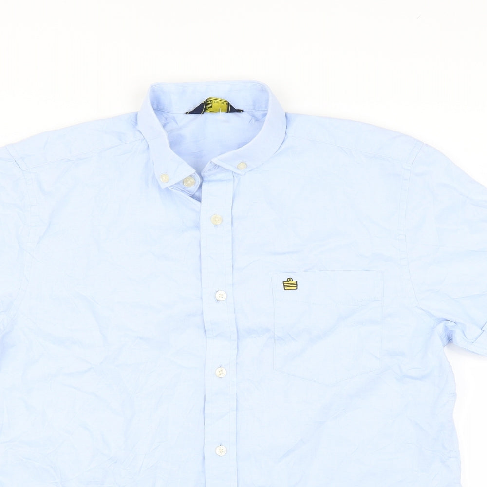 Admiral Mens Blue    Button-Up Size M