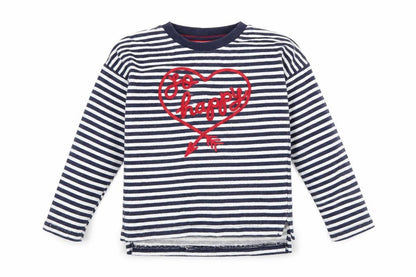 TU Boys Blue Striped  Pullover Sweatshirt Size 6 Years  - so happy