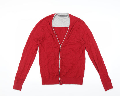 Frederik Anderson Womens Red   Cardigan Jumper Size M