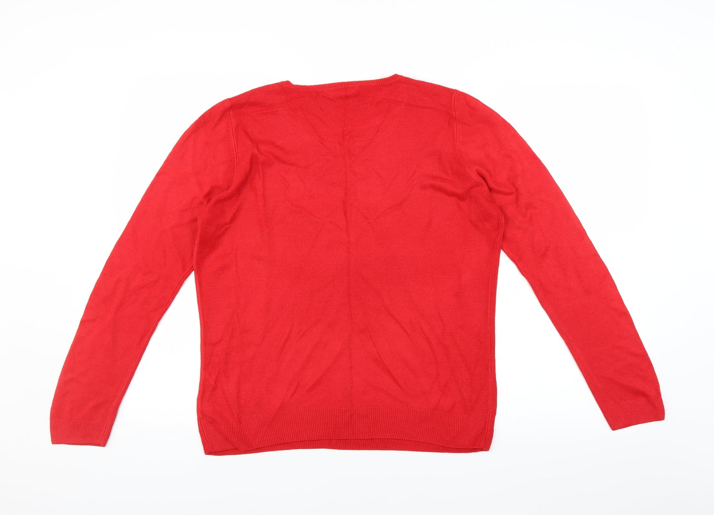 BHS Womens Red   Pullover Jumper Size 14