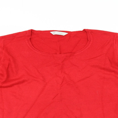 BHS Womens Red   Pullover Jumper Size 14