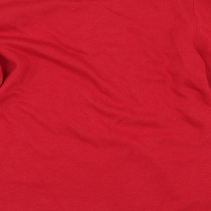 Womens UK Size XS Bonmarché Red Basic T-Shirt