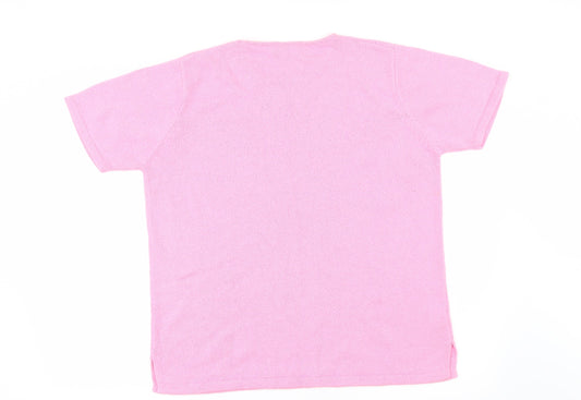 Joie De Vivre Womens Pink   Pullover Jumper Size M