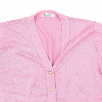 Keeno Womens Purple   Cardigan Jumper Size M