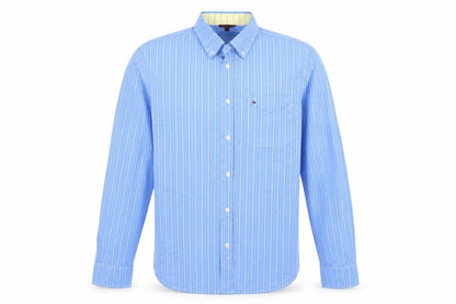 SW England Mens Beige Striped   Button-Up Size L