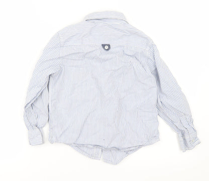 Primark Boys Black Striped  Basic Button-Up Size 5-6 Years