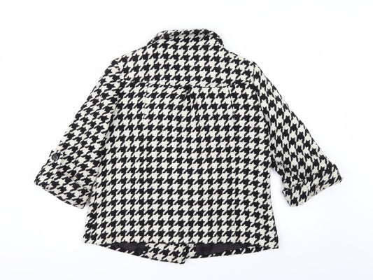 Papaya Womens White Check  Jacket  Size 4