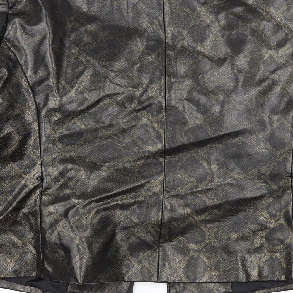 George Womens Multicoloured Animal Print  Jacket  Size 14