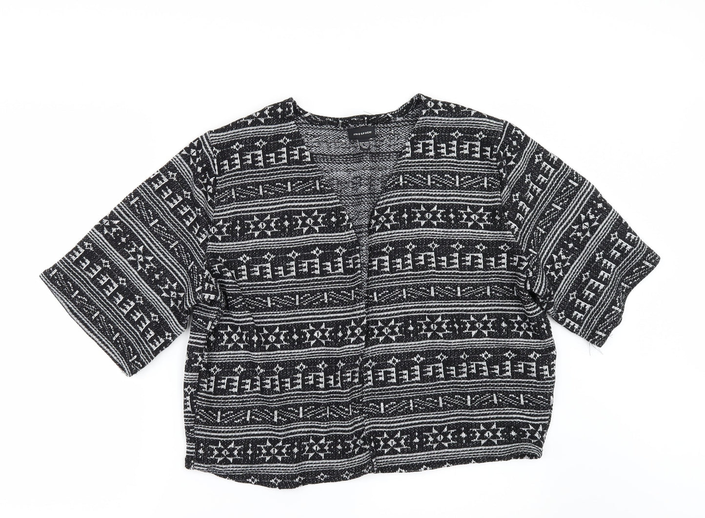 Primark Womens Black Geometric  Jacket  Size 16