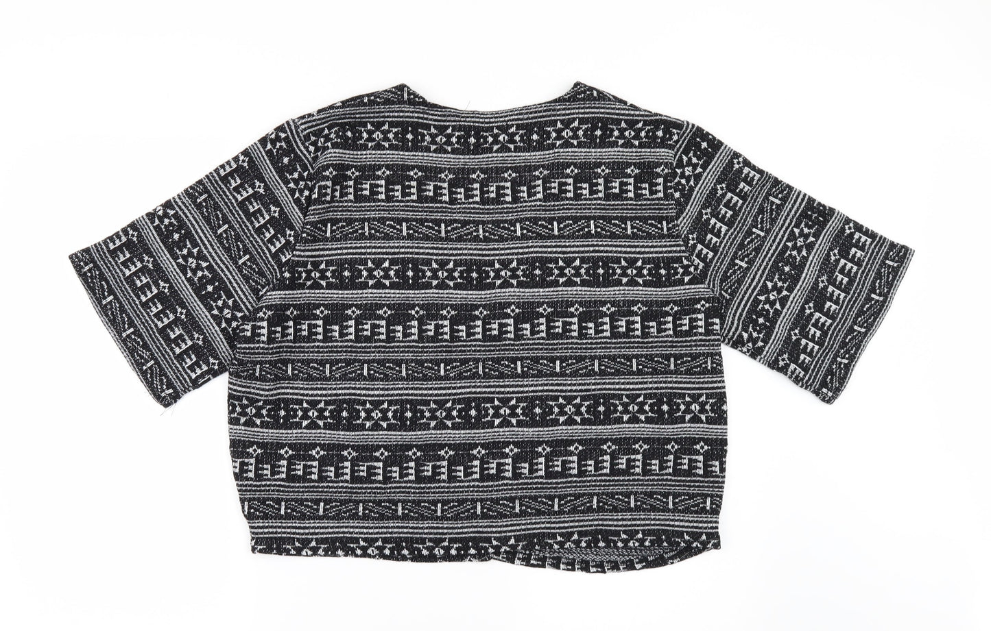 Primark Womens Black Geometric  Jacket  Size 16